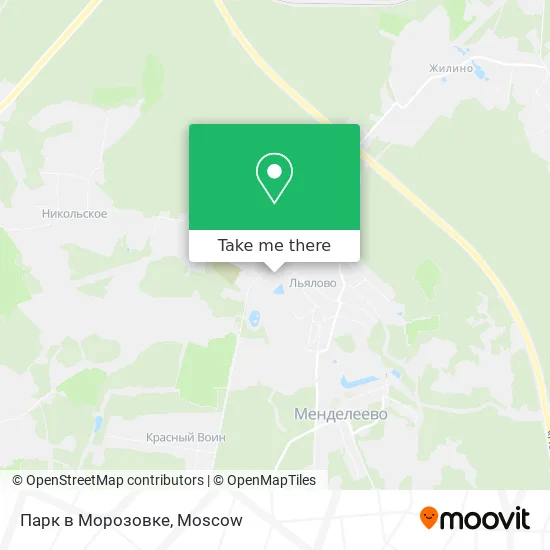 Парк в Морозовке map