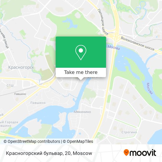 Красногорский бульвар, 20 map