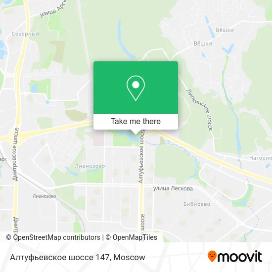 Алтуфьевское шоссе 147 map
