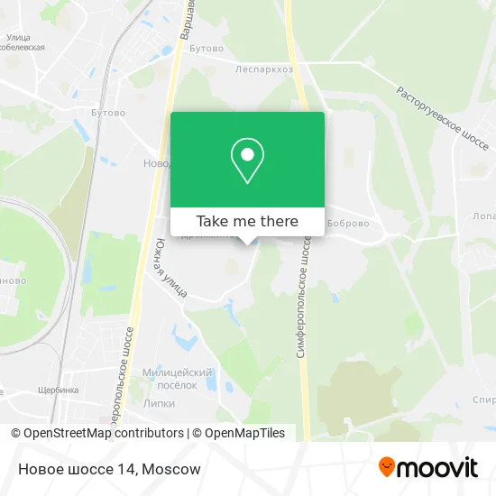 Новое шоссе 14 map