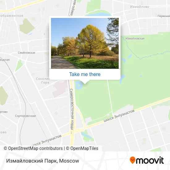 Измайловский Парк map