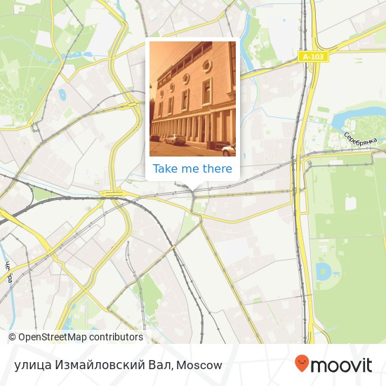 улица Измайловский Вал map