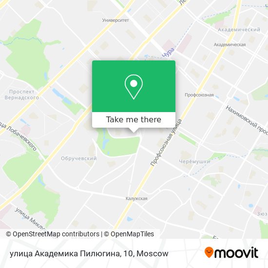 улица Академика Пилюгина, 10 map