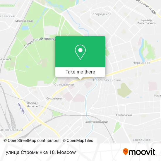 улица Стромынка 18 map