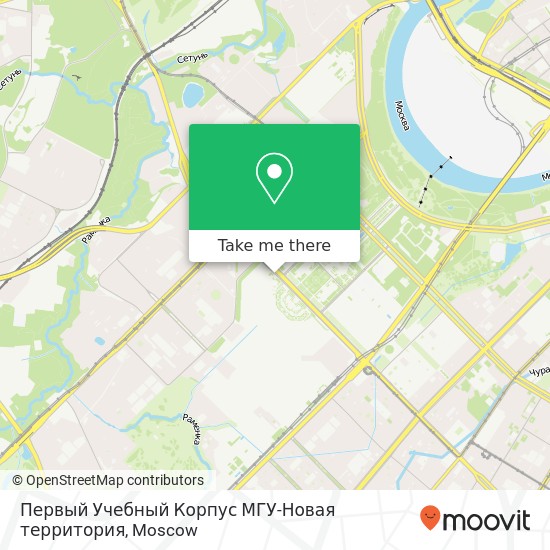 Первый Учебный Корпус МГУ-Новая территория map