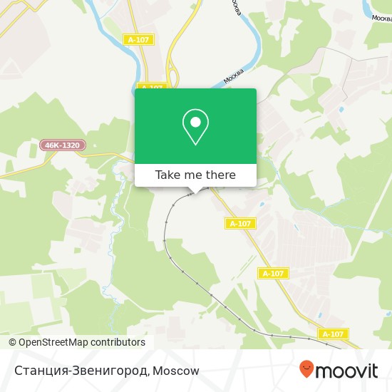 Станция-Звенигород map