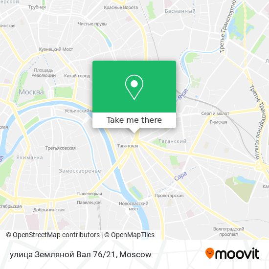 улица Земляной Вал 76/21 map
