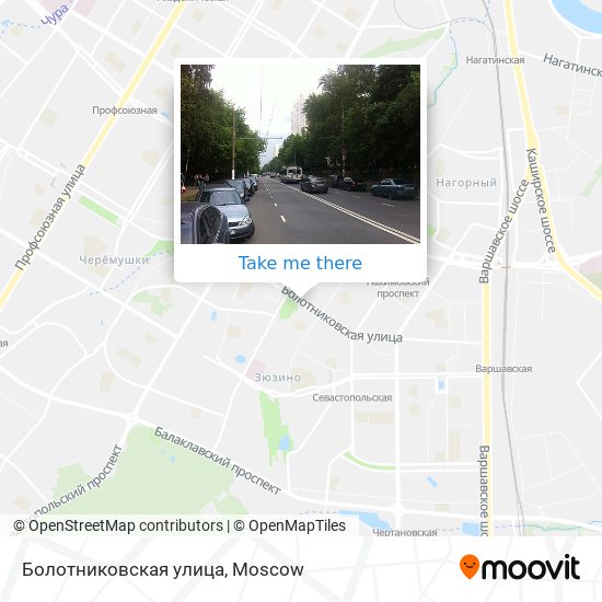 Болотниковская улица map