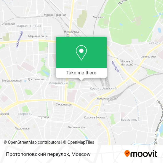 Протопоповский переулок map