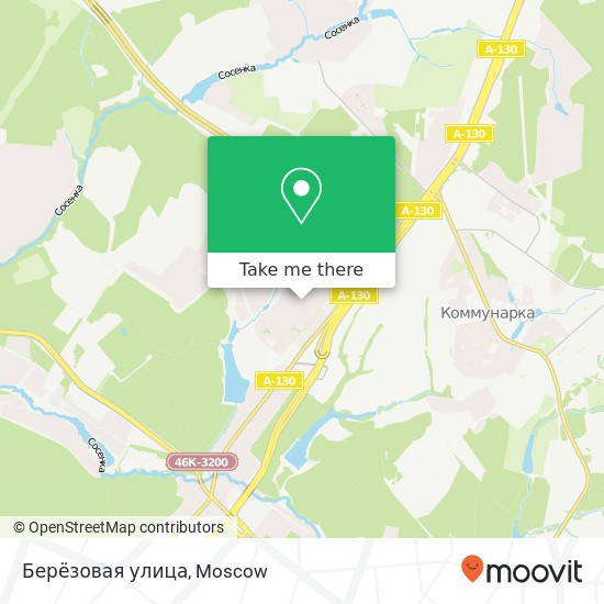 Берёзовая улица map