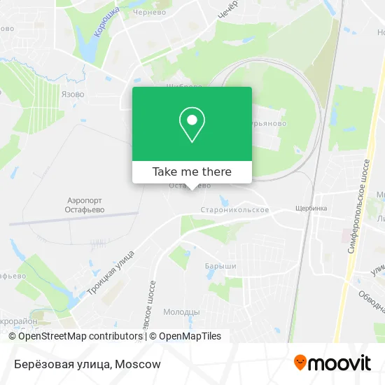 Берёзовая улица map