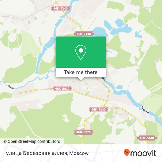 улица Берёзовая аллея map