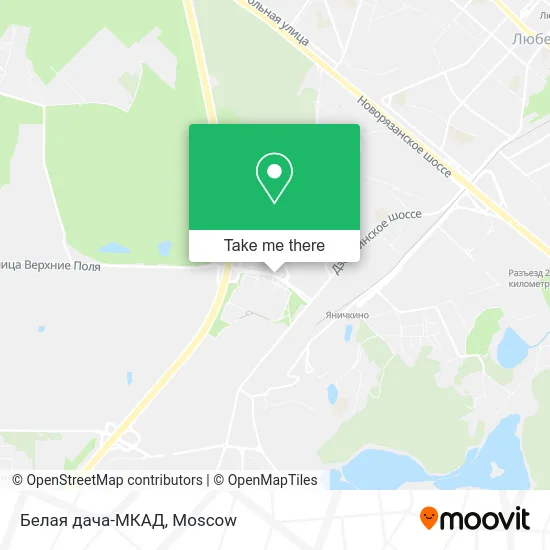 Белая дача-МКАД map