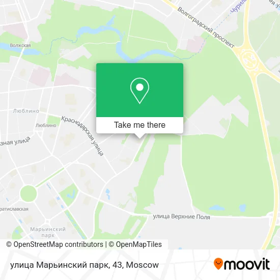 улица Марьинский парк, 43 map