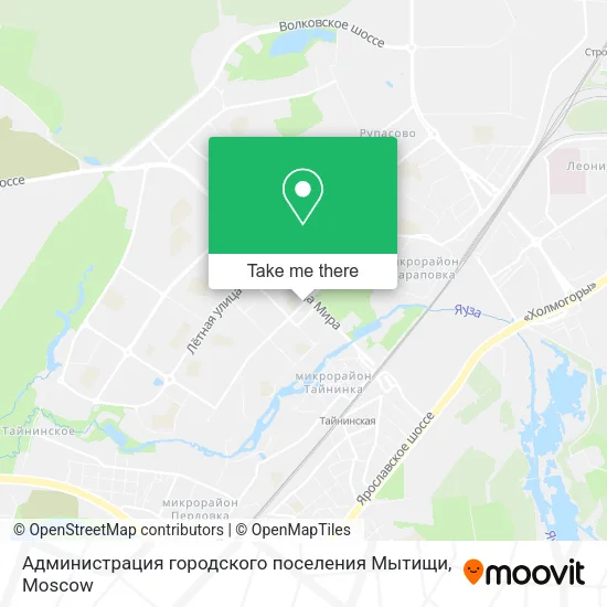Администрация городского поселения Мытищи map