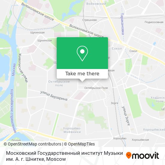 Московский Государственный институт Музыки им. А. г. Шнитке map