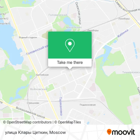 улица Клары Цеткин map