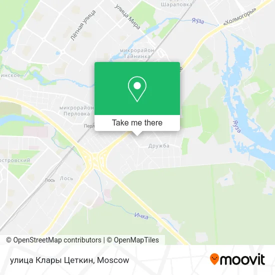 улица Клары Цеткин map