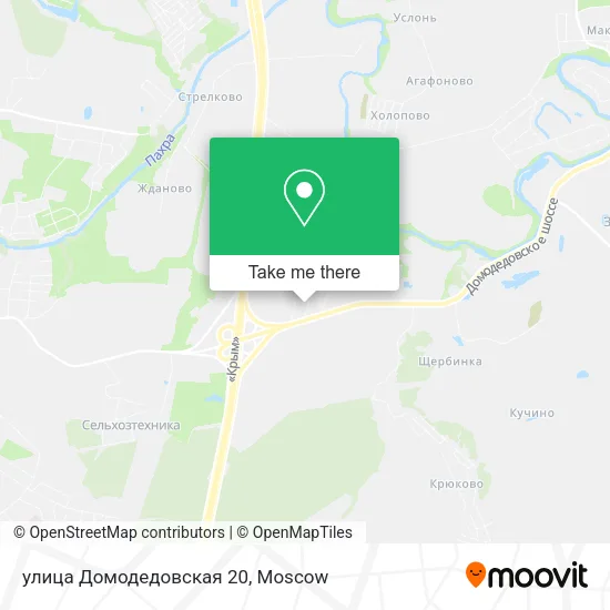 улица Домодедовская 20 map