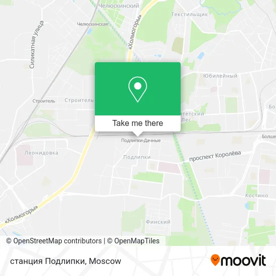 станция Подлипки map