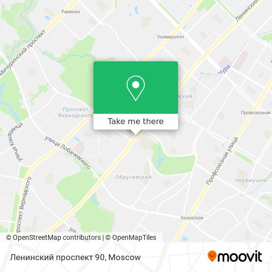 Ленинский проспект 90 map