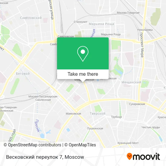 Весковский переулок 7 map