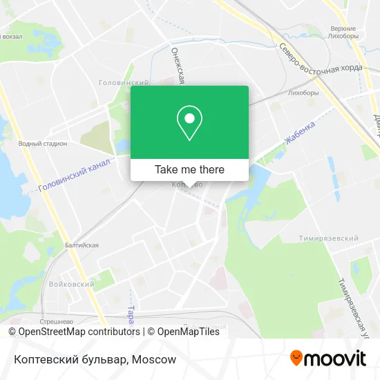Коптевский бульвар map
