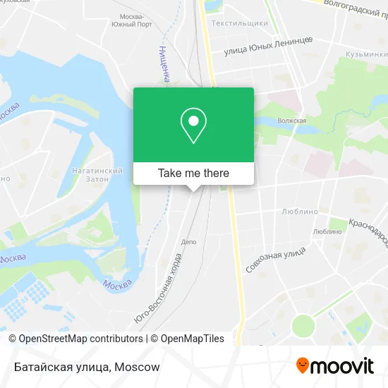Батайская улица map