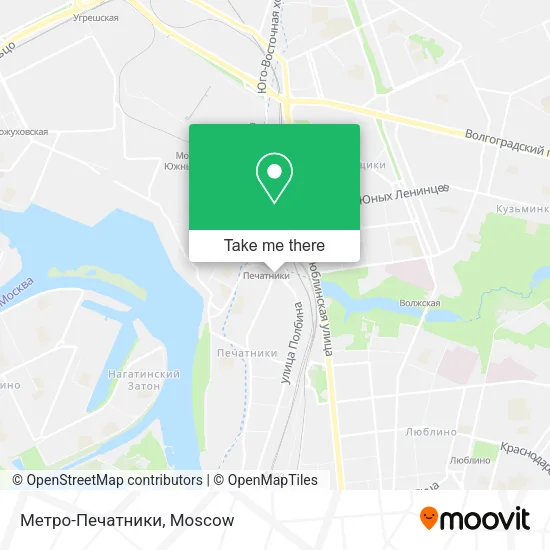 Метро-Печатники map