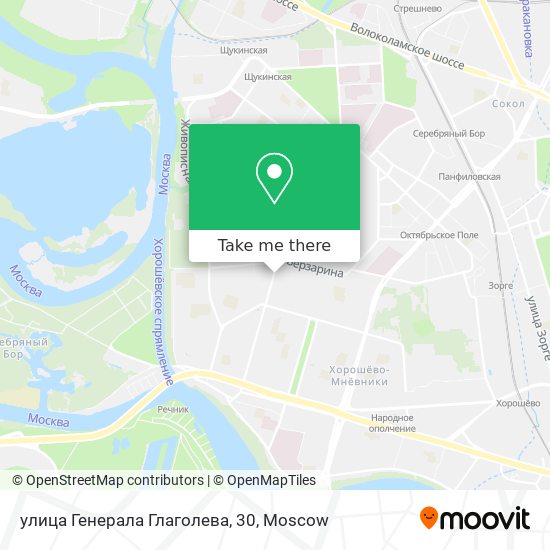 улица Генерала Глаголева, 30 map