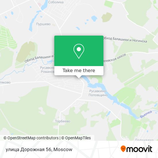 улица Дорожная 56 map