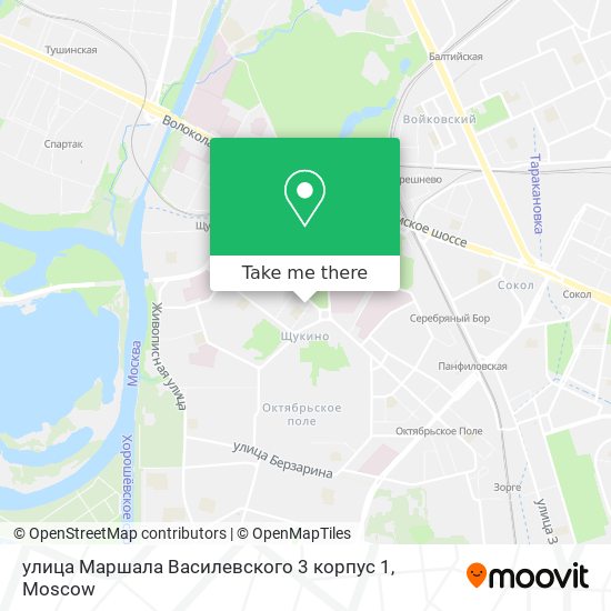 улица Маршала Василевского 3 корпус 1 map