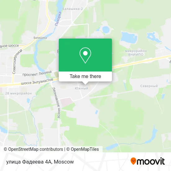 улица Фадеева 4А map