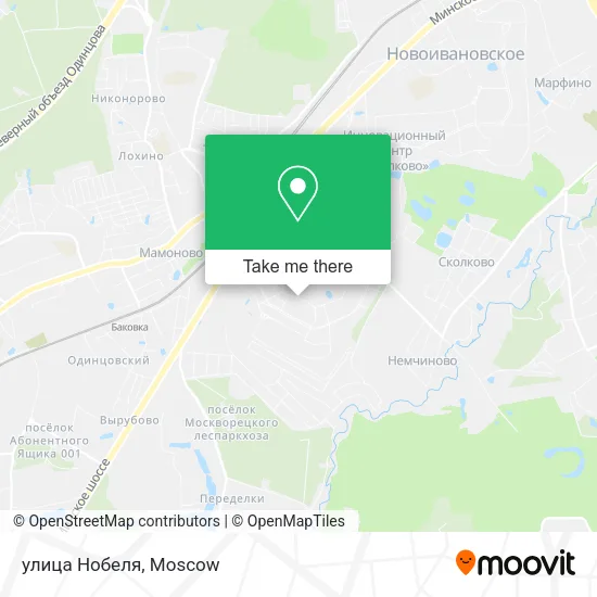 улица Нобеля map