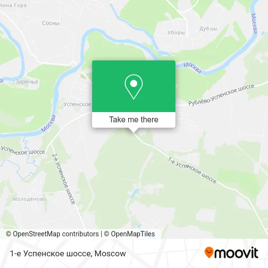 1-е Успенское шоссе map