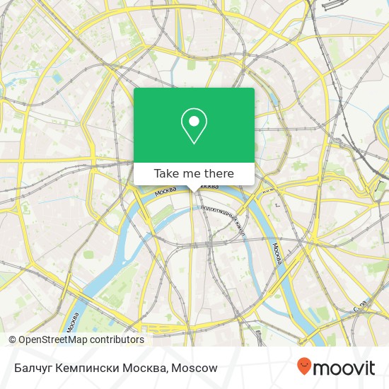 Балчуг Кемпински Москва map