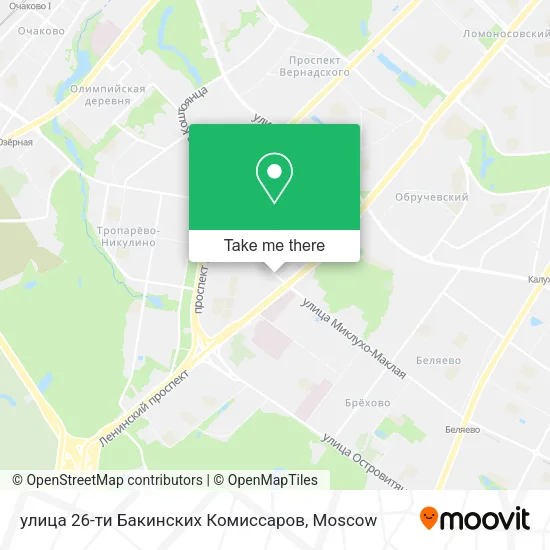 улица 26-ти Бакинских Комиссаров map