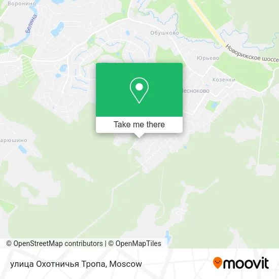 улица Охотничья Тропа map