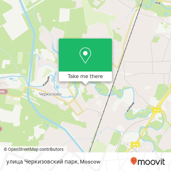 улица Черкизовский парк map