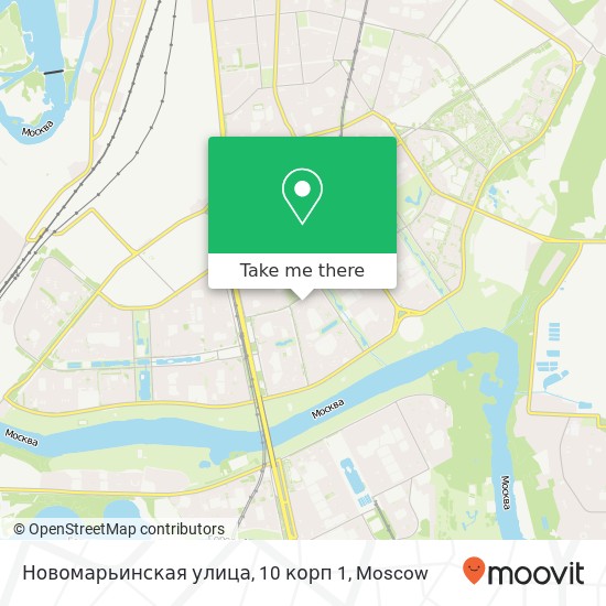 Новомарьинская улица, 10 корп 1 map