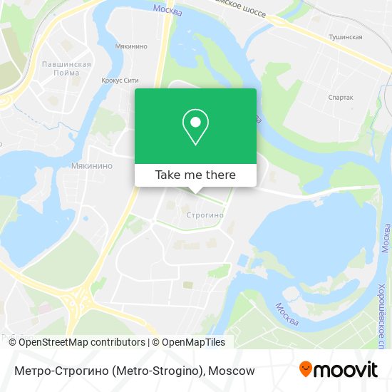 Метро-Строгино (Metro-Strogino) map