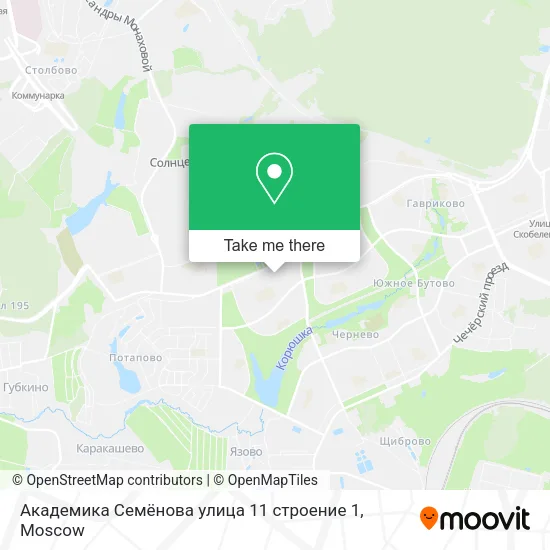 Академика Семёнова улица 11 строение 1 map