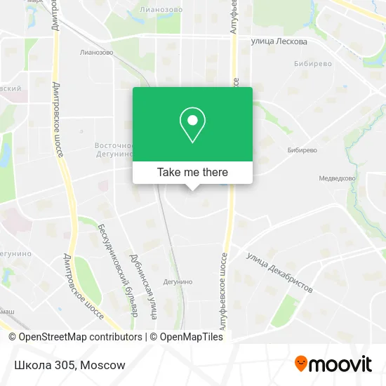 Школа 305 map