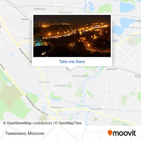 Томилино map