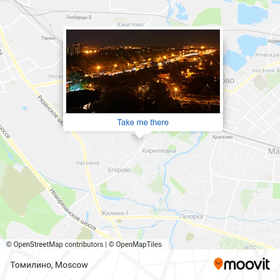 Томилино map