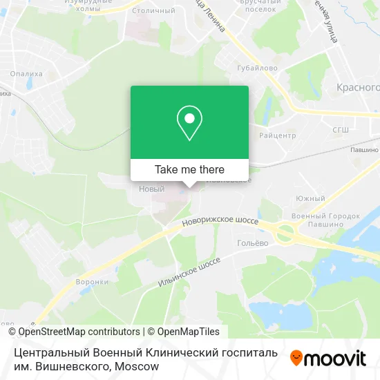 Центральный Военный Клинический госпиталь им. Вишневского map