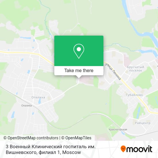 3 Военный Клинический госпиталь им. Вишневского, филиал 1 map