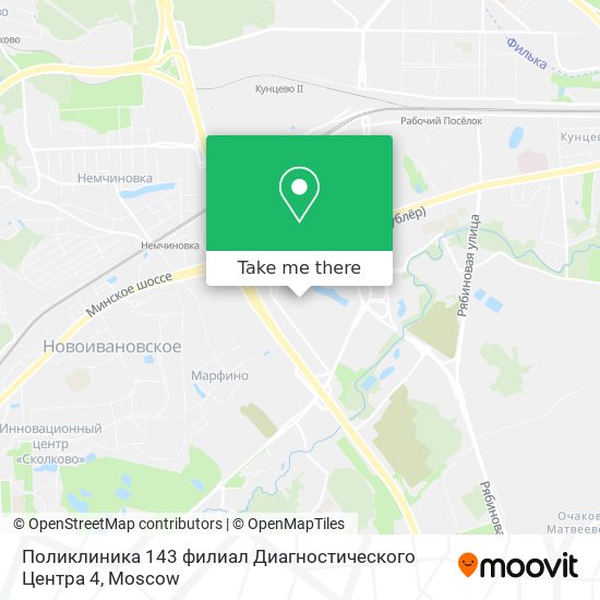 Поликлиника 143 филиал Диагностического Центра 4 map
