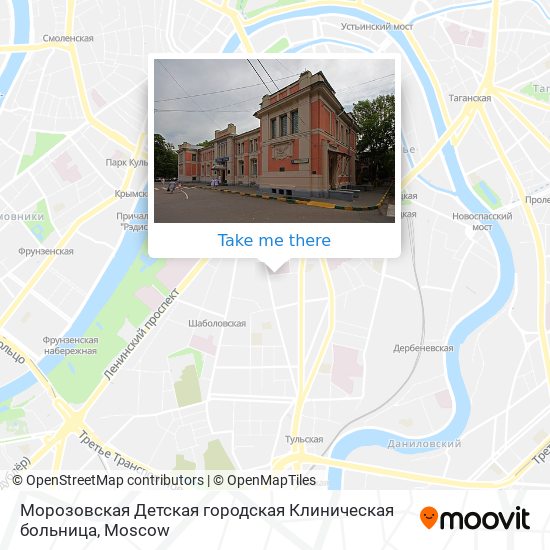 Морозовская Детская городская Клиническая больница map