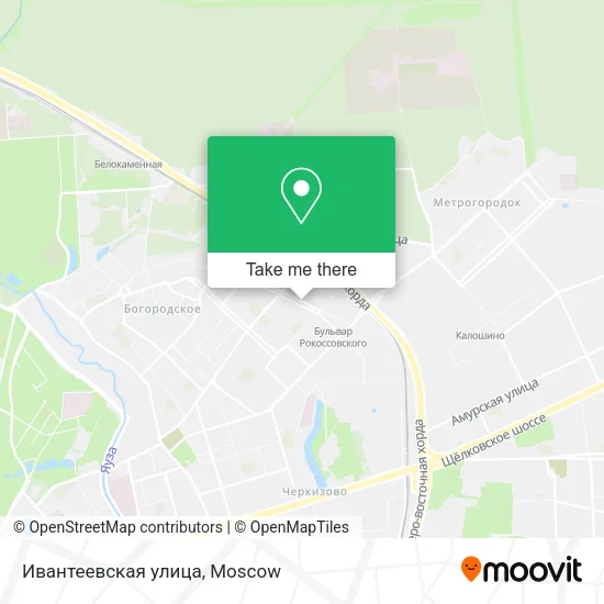 Ивантеевская улица map